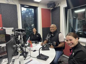 The Disability Access Team with Petero in the Triple A studio for DC radio