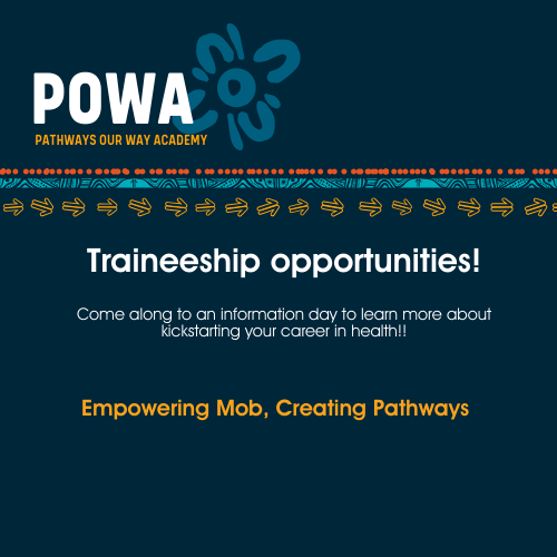 POWA traineeships - blue tile