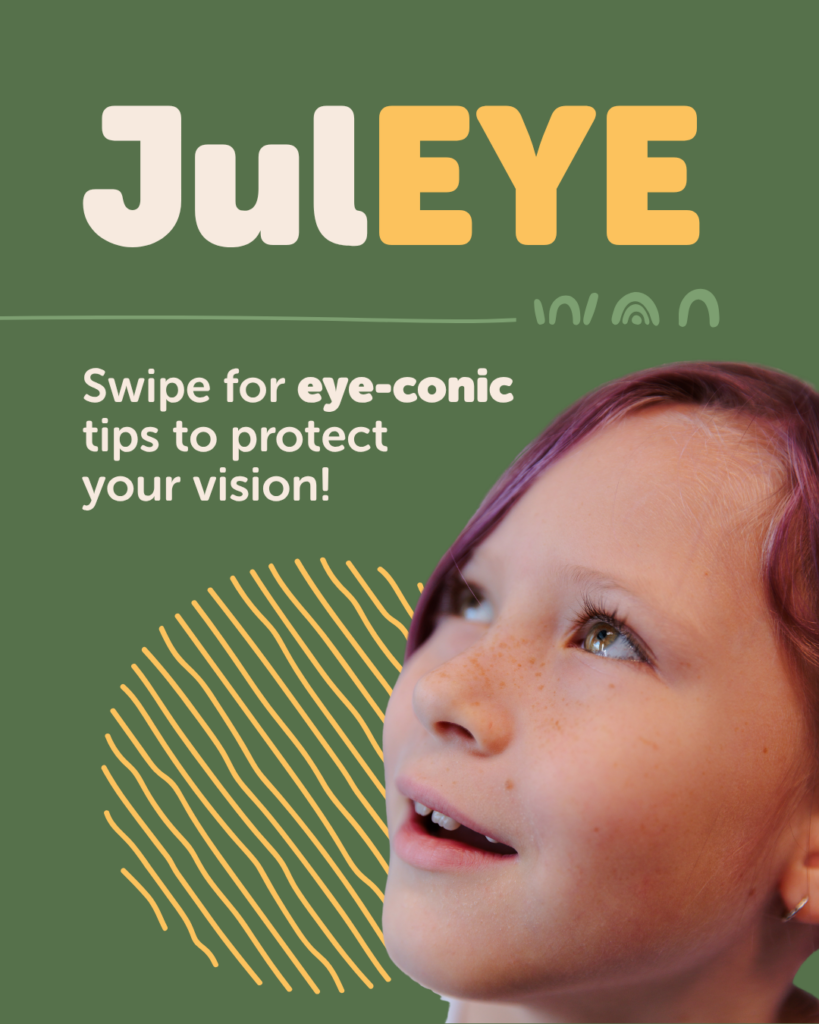 Jul-EYE - little girl looking up.