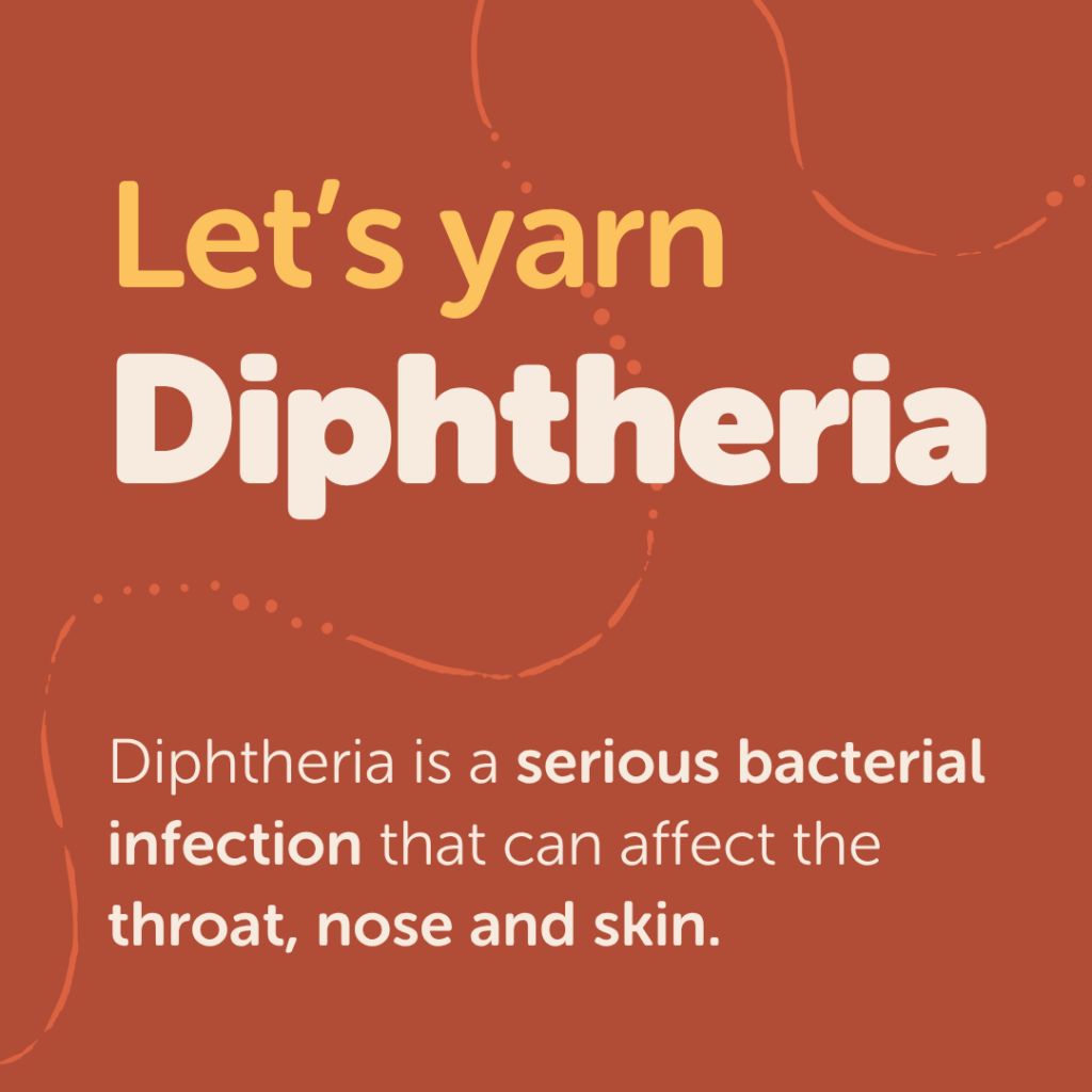 Let's yarn diphtheria.